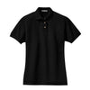 port-authority-womens-black-pique-polo