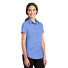 Port Authority Women's Ultramarine Blue Short Sleeve SuperPro Twill Shirt