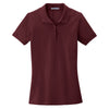 lk8000-port-authority-women-burgundy-polo