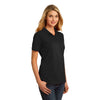 Port & Company Women's Jet Black Ring Spun Pique Polo