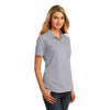 Port & Company Women's Silver Ring Spun Pique Polo