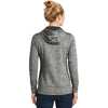 Sport-Tek Women's Black PosiCharge Electric Heather Fleece Hooded Pullover