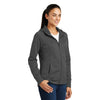Sport-Tek Women's Iron Grey Rival Tech Fleece Full-Zip Hooded Jacket
