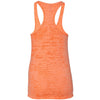 Next Level Women's Neon Orange Burnout Racerback Tank