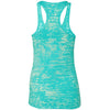 Next Level Women's Tahiti Blue Burnout Racerback Tank