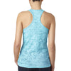 Next Level Women's Tahiti Blue Burnout Racerback Tank