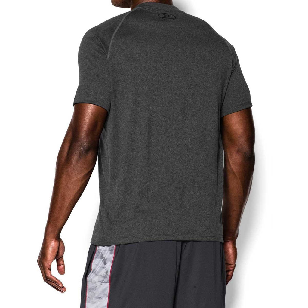 Under Armour Men's Carbon Heather/Black Tech Short Sleeve T-Shirt