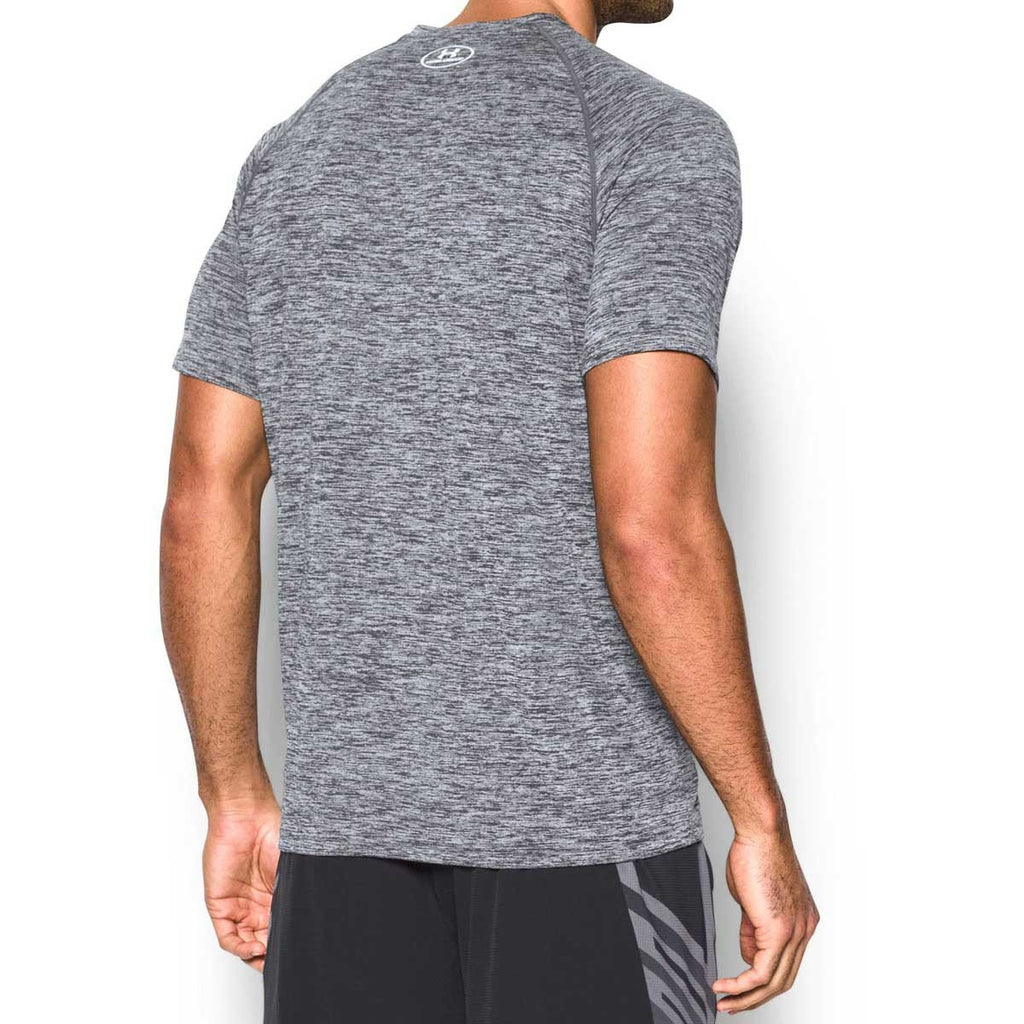 Under Armour Men's Grey/White Tech Short Sleeve T-Shirt