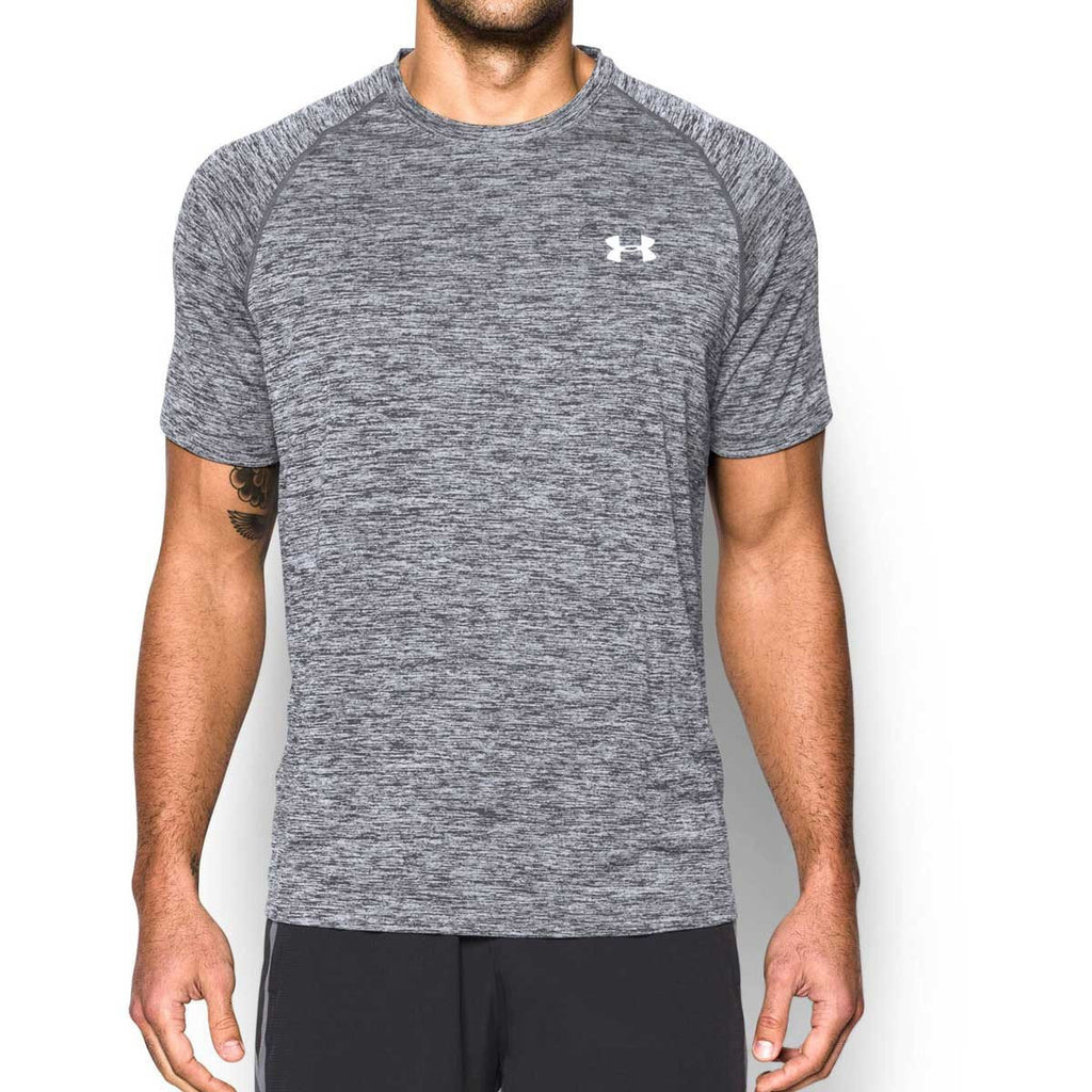 Under Armour Men's Grey/White Tech Short Sleeve T-Shirt