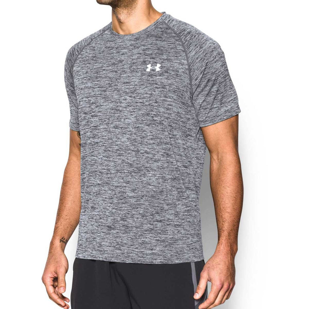 Under Armour Men's Grey/White Tech Short Sleeve T-Shirt