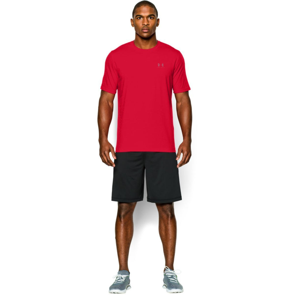 Under Armour Men's Red Charged Cotton Sportstyle T-Shirt