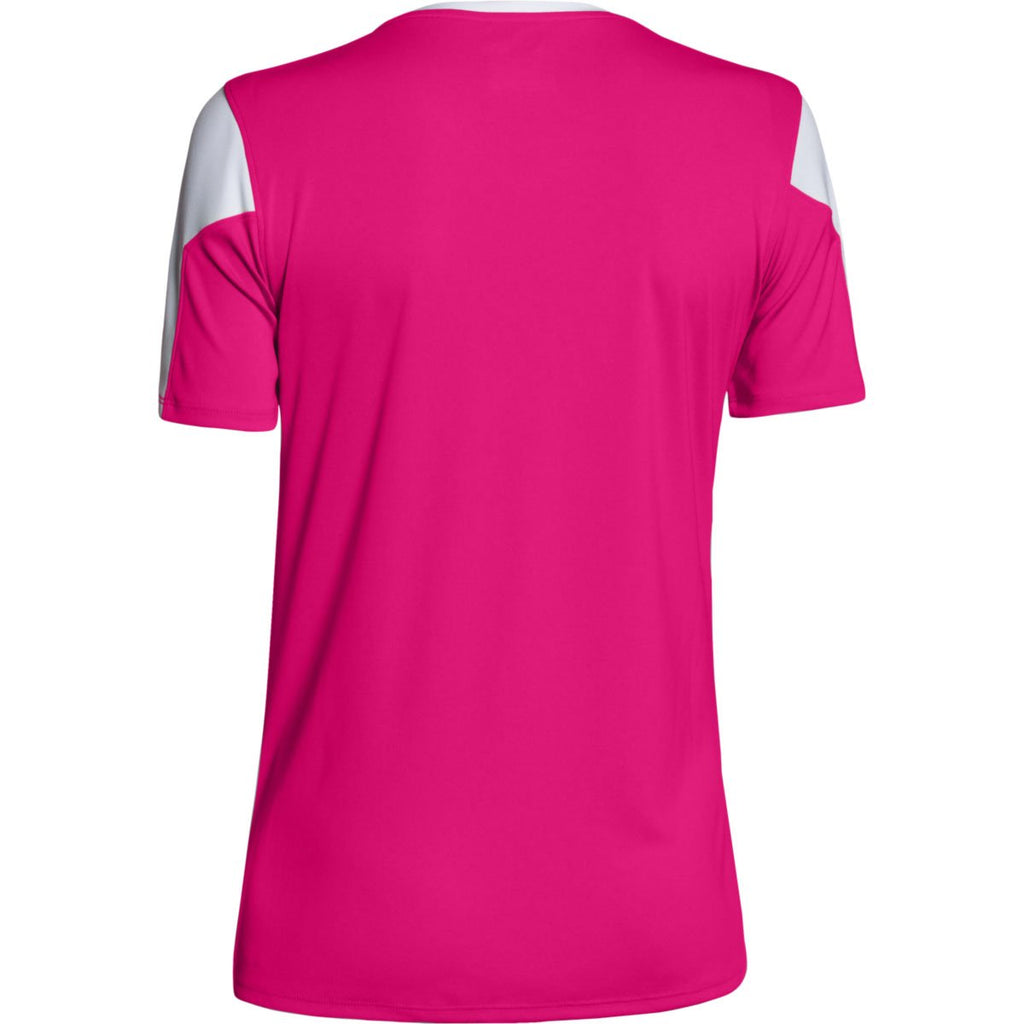 Under Armour Women's Tropic Pink Maqunia Jersey Short Sleeve