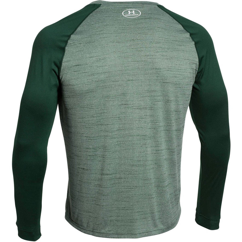 Under Armour Men's Forest Green Novelty Locker Long Sleeve Tee
