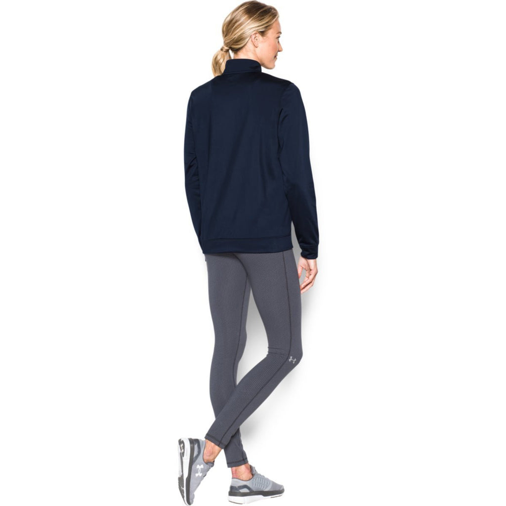 Under Armour Women's Midnight Navy Rival Knit Warm-Up Jacket