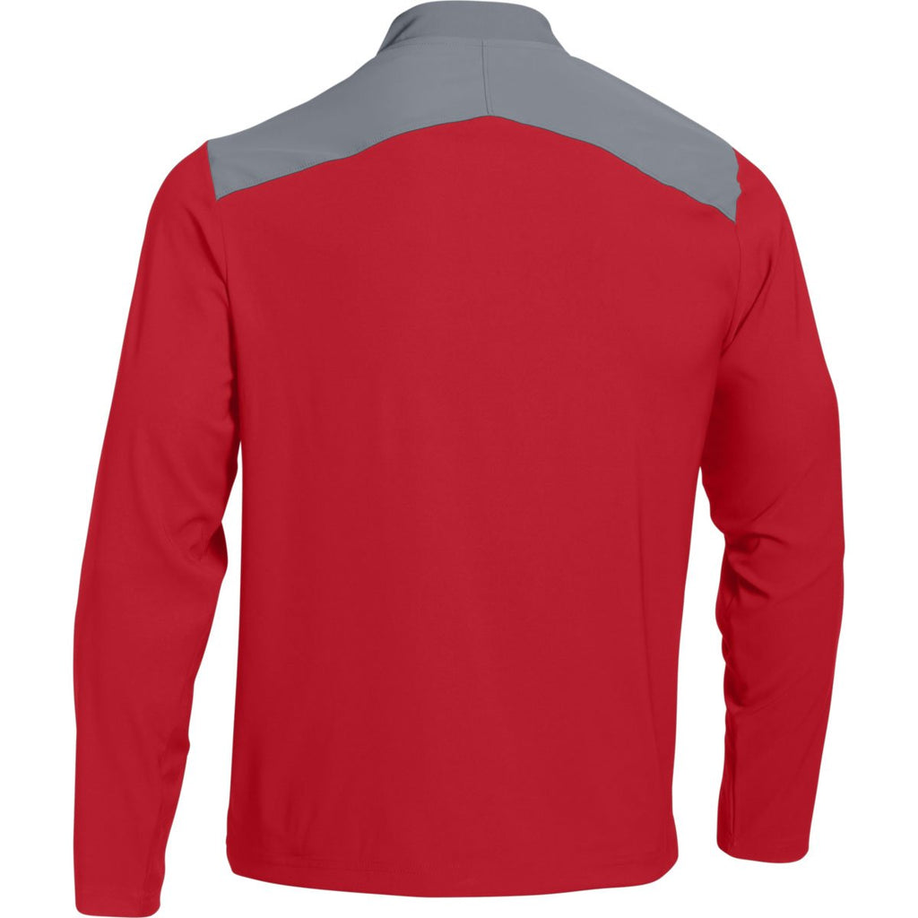 Under Armour Men's Red Triumph Cage Jacket Long Sleeve