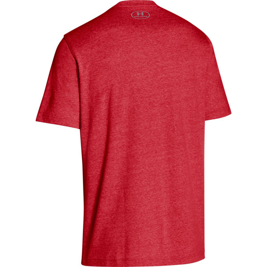 Under Armour Men's Red Stadium Short Sleeve  T-Shirt