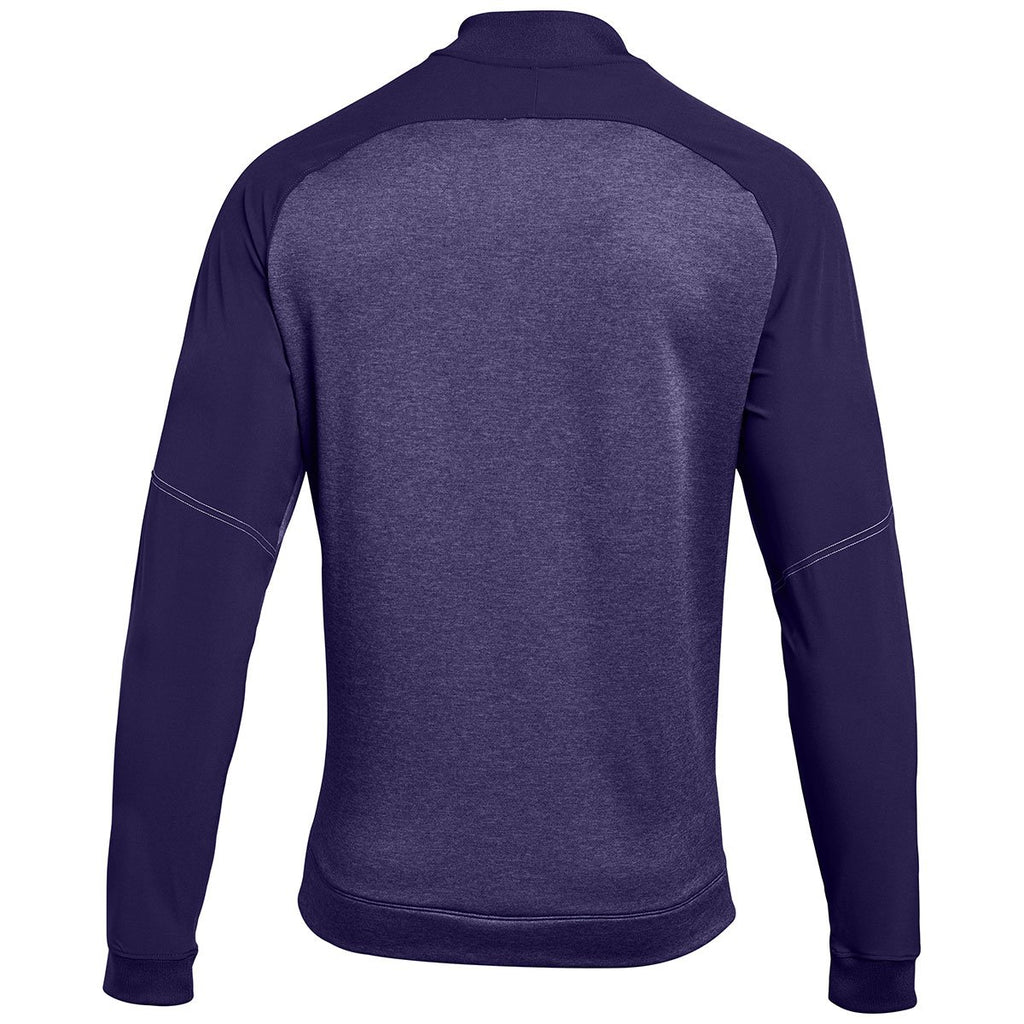 Under Armour Men's Purple Qualifier Hybrid Warm-Up Jacket