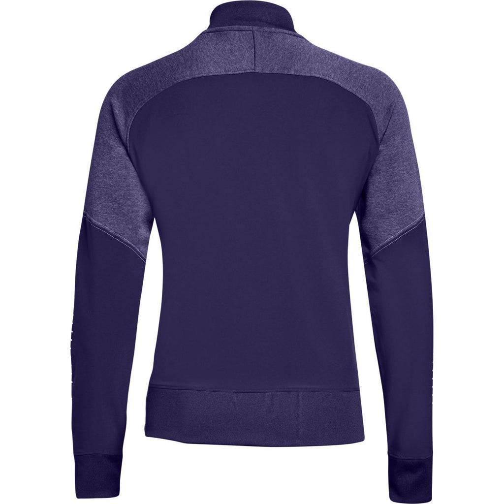 Under Armour Women's Purple Qualifier Hybrid Warm-Up Jacket