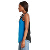 Next Level Women's Turquoise/Black Ideal Colorblock Racerback Tank