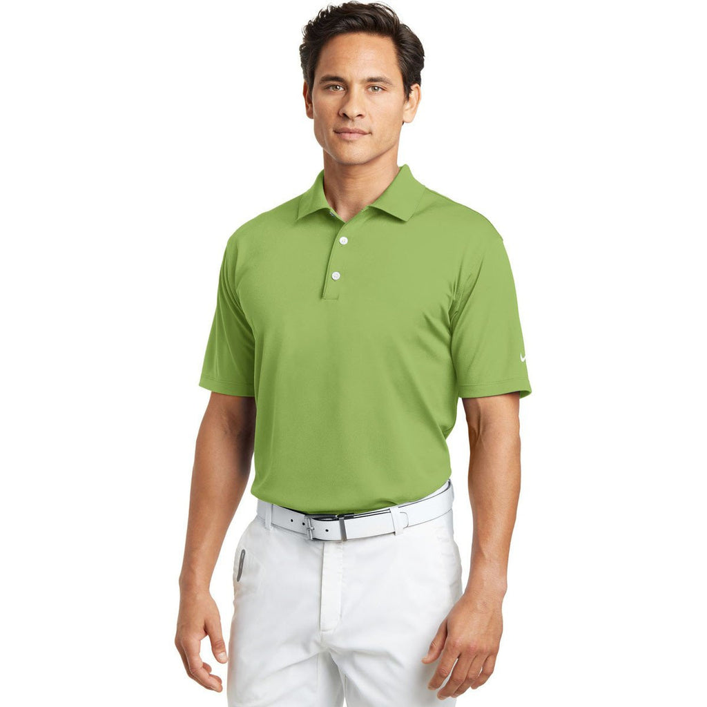 Nike Men's Light Green Tech Basic Dri-FIT S/S Polo