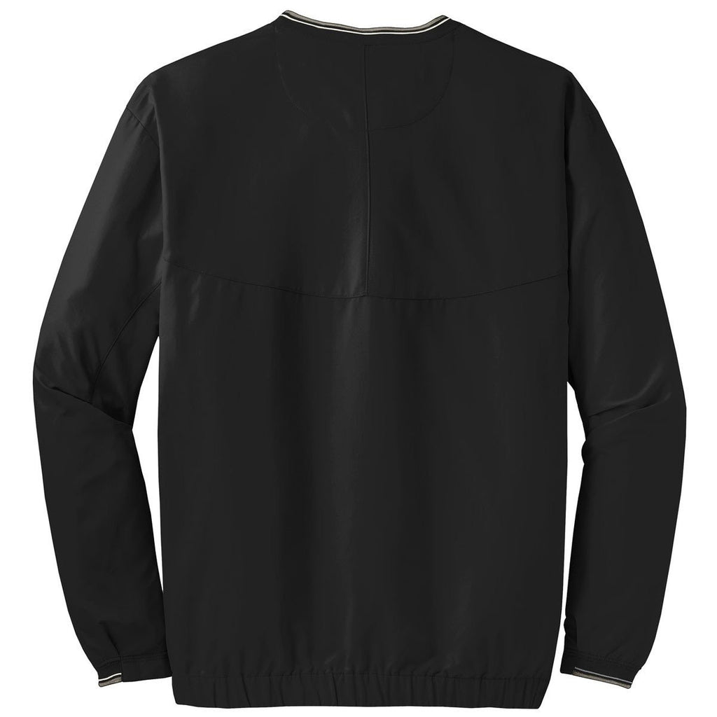 Nike Men's Black V-Neck L/S Wind Shirt