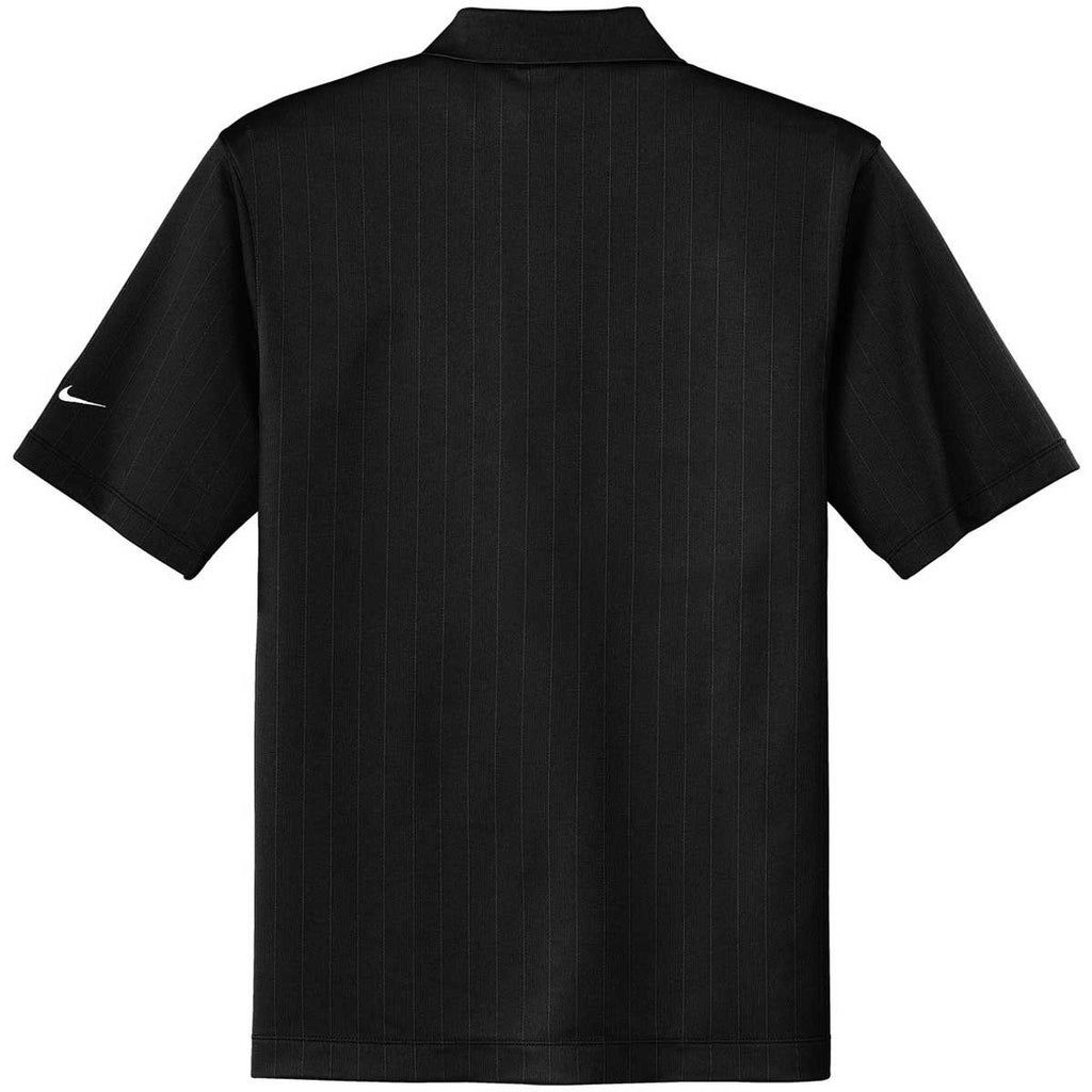 Nike Men's Black Dri-FIT S/S Textured Polo