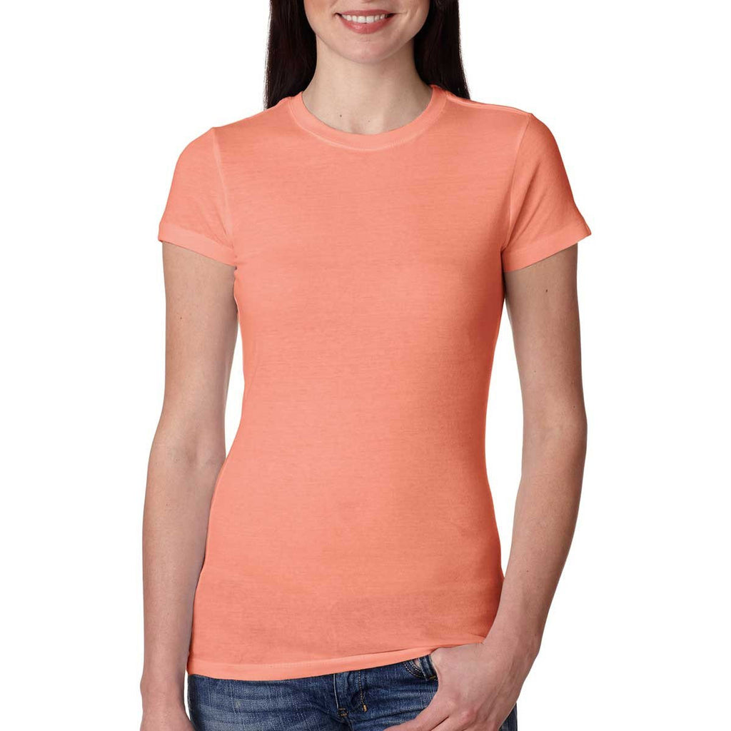 Next Level Women's Light Orange Perfect Tee