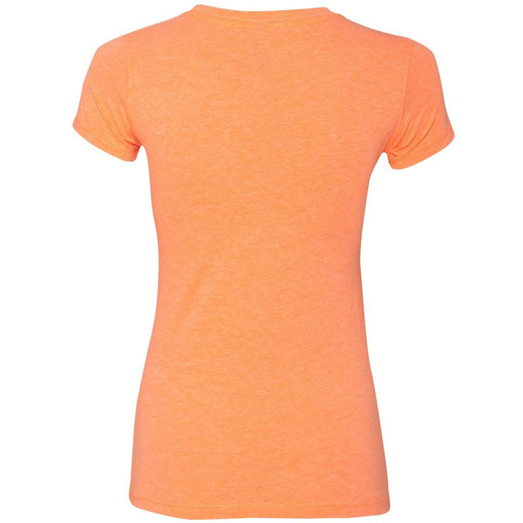 Next Level Women's Neon Heather Orange Perfect Tee
