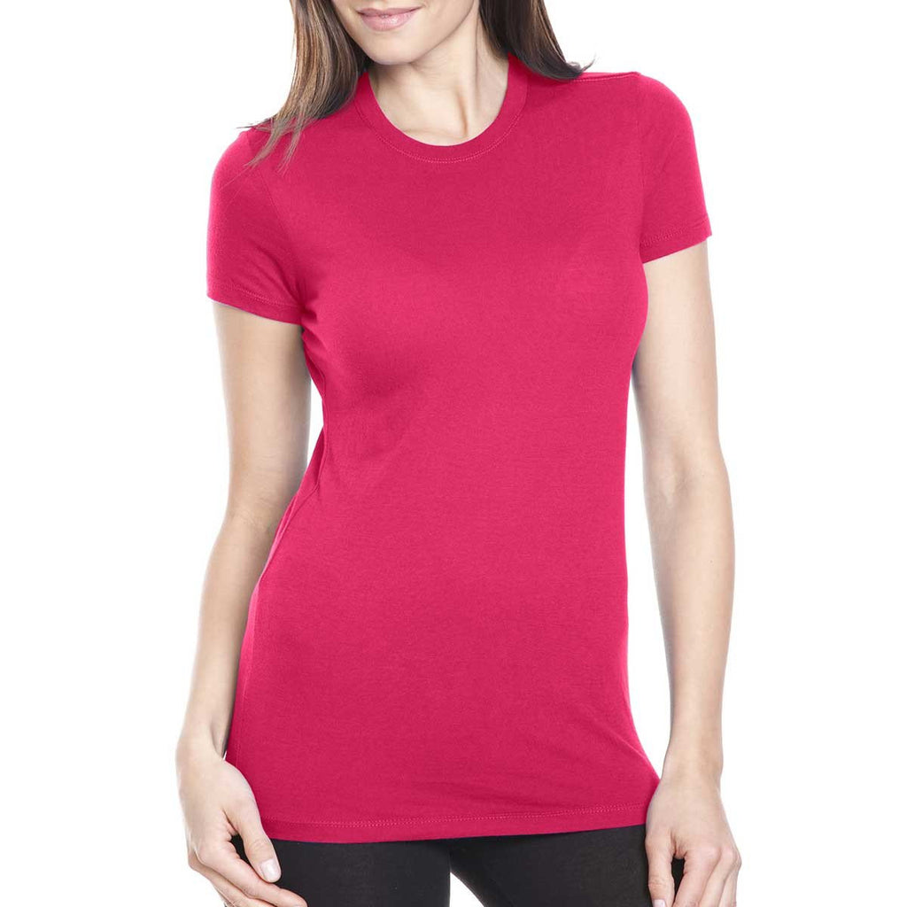 Next Level Women's Shocking Pink Perfect Tee
