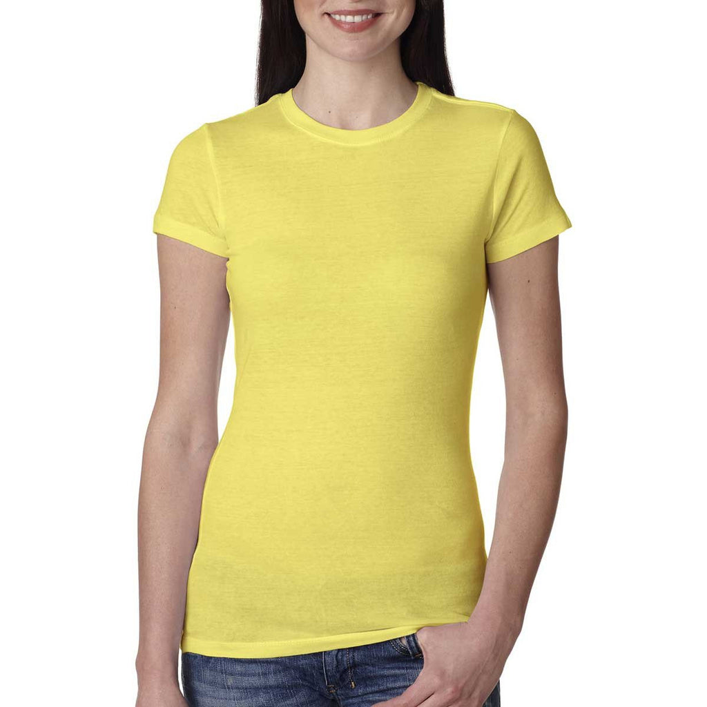 Next Level Women's Vibrant Yellow Perfect Tee