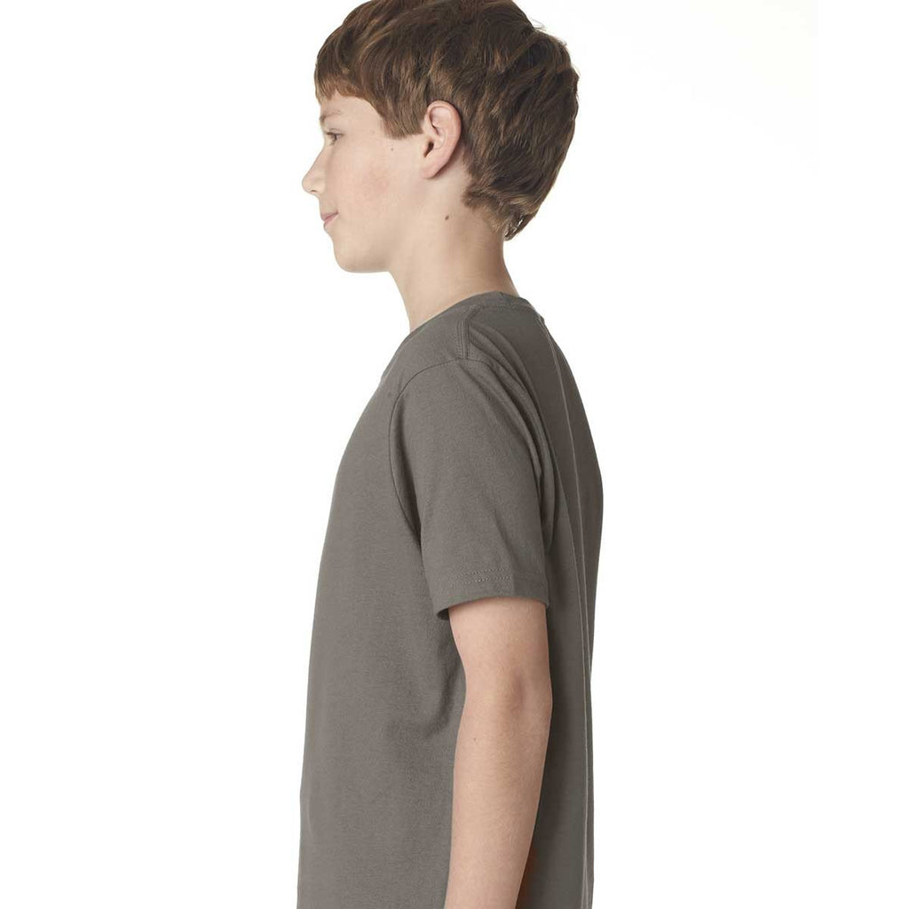 Next Level Boy's Warm Gray Premium Short-Sleeve Crew Tee