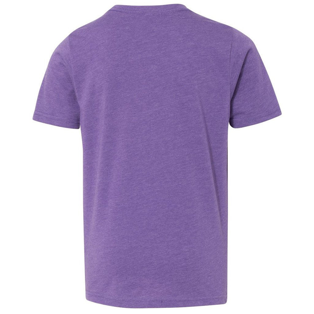 Next Level Boy's Purple Rush CVC Crew Tee