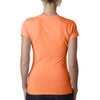 Next Level Women's Neon Heather Orange Sporty V-Neck Tee