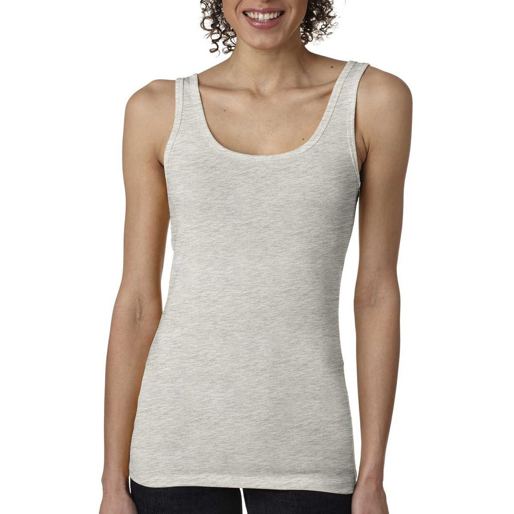 Next Level Women's Light Heather Gray Jersey Tank Top
