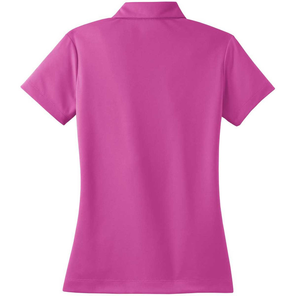 Nike Women's Bright Pink Dri-FIT S/S Micro Pique Polo