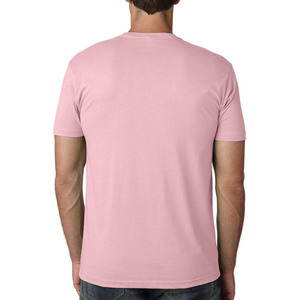 Next Level Men's Light Pink Premium Fitted Short-Sleeve Crew