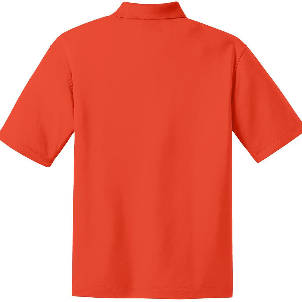 Nike Men's Orange Dri-FIT S/S Micro Pique Polo