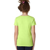 Next Level Girl's Neon Green Princess CVC Tee