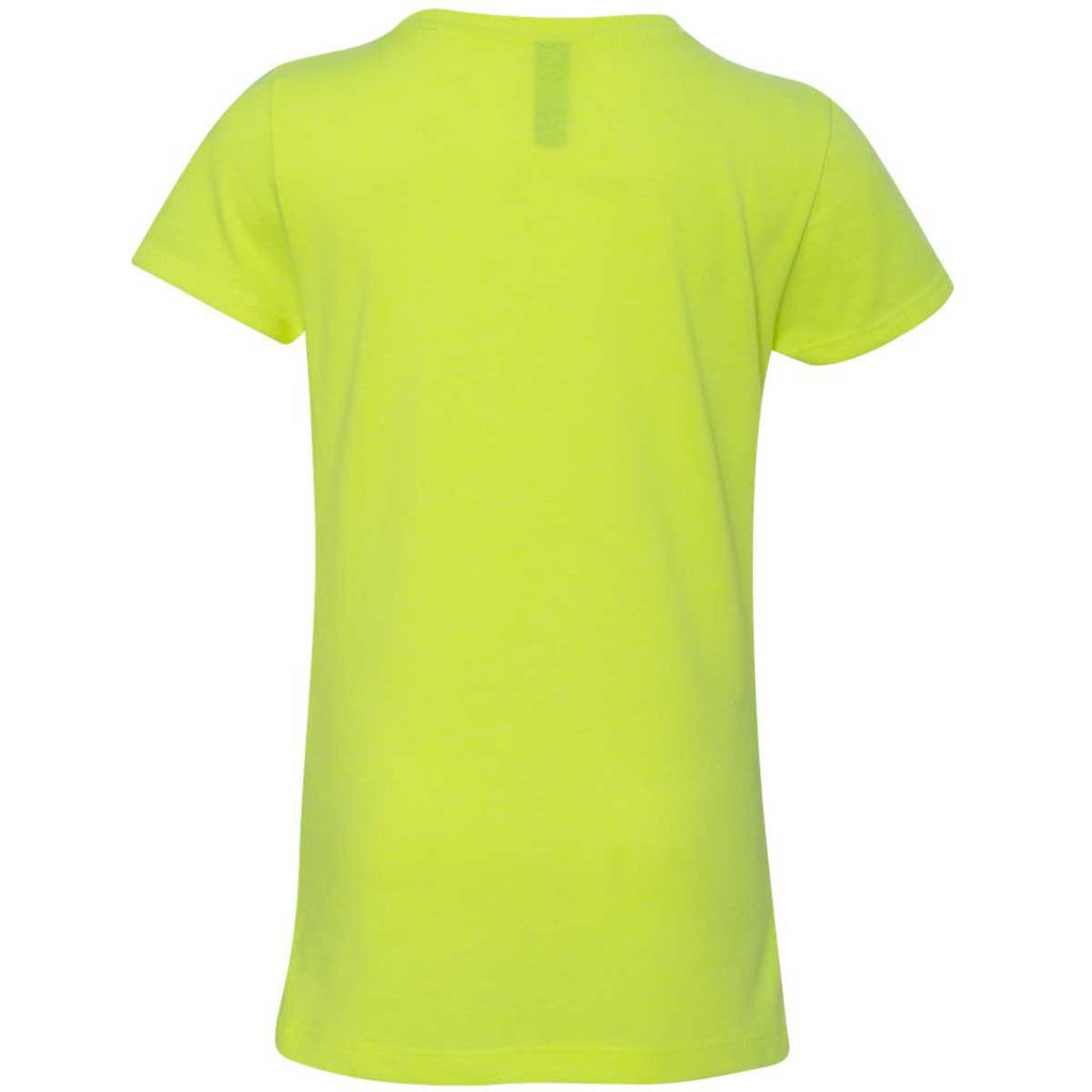 Next Level Girl's Neon Yellow Princess CVC Tee