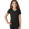 Next Level Girl's Black Adorable V-Neck Tee