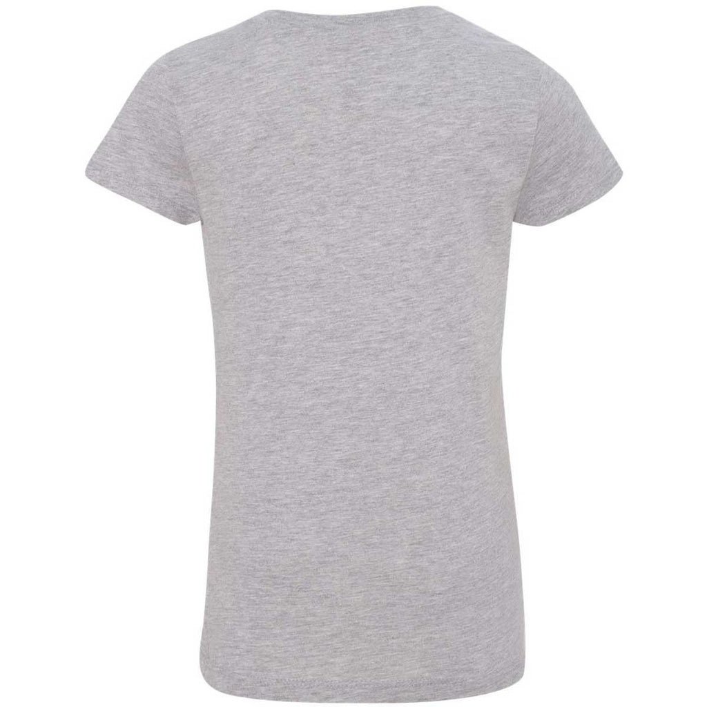 Next Level Girl's Heather Gray Adorable V-Neck Tee