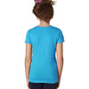 Next Level Girl's Turquoise Adorable V-Neck Tee