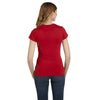 Anvil Women's Red Ringspun Fitted T-Shirt