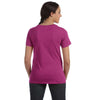 Anvil Women's Raspberry Ringspun Sheer Featherweight T-Shirt