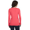 Anvil Women's Coral Ringspun Sheer Long-Sleeve Featherweight T-Shirt