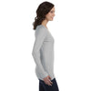 Anvil Women's Silver Ringspun Sheer Long-Sleeve Featherweight T-Shirt