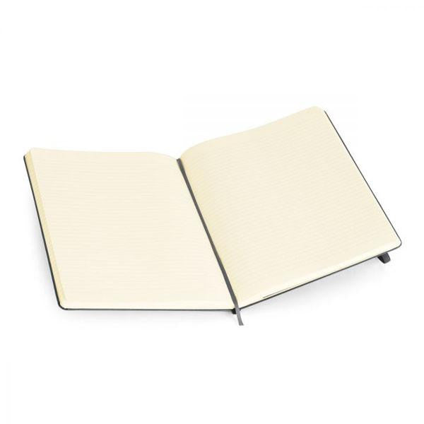 Cuaderno a Rayas de Pasta Dura Gris Pizarra Extra Grande Moleskine (7.5" x 9.75")