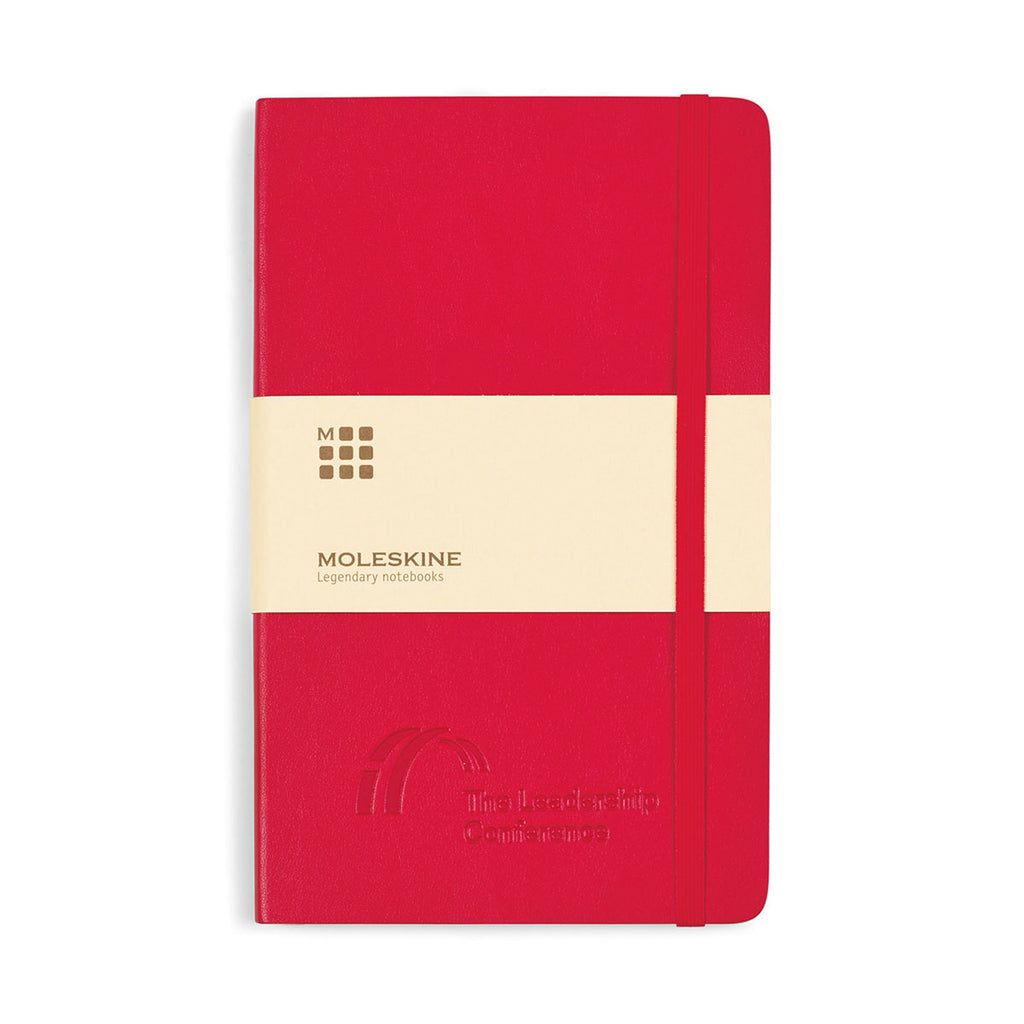 Cuaderno Grande a Rayas de Pasta Blanda Rojo Escarlata Moleskine