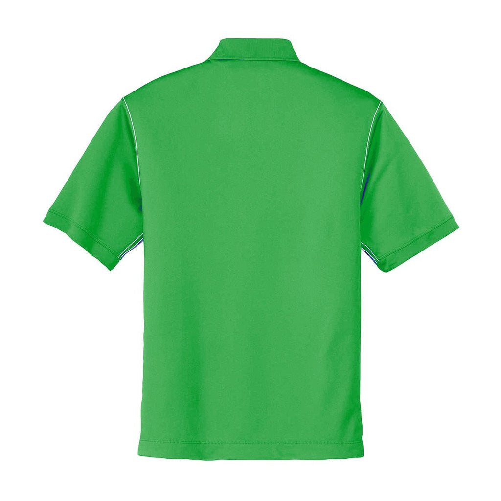 Nike Men's Green Dri-FIT S/S Sport Swoosh Pique Polo