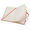 Cuaderno Grande a Cuadros de Pasta Dura Moleskine Rojo Escarlata (5" x 8.25")